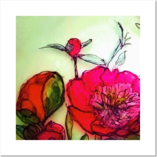 Peonies in the Spring time Posters and Art